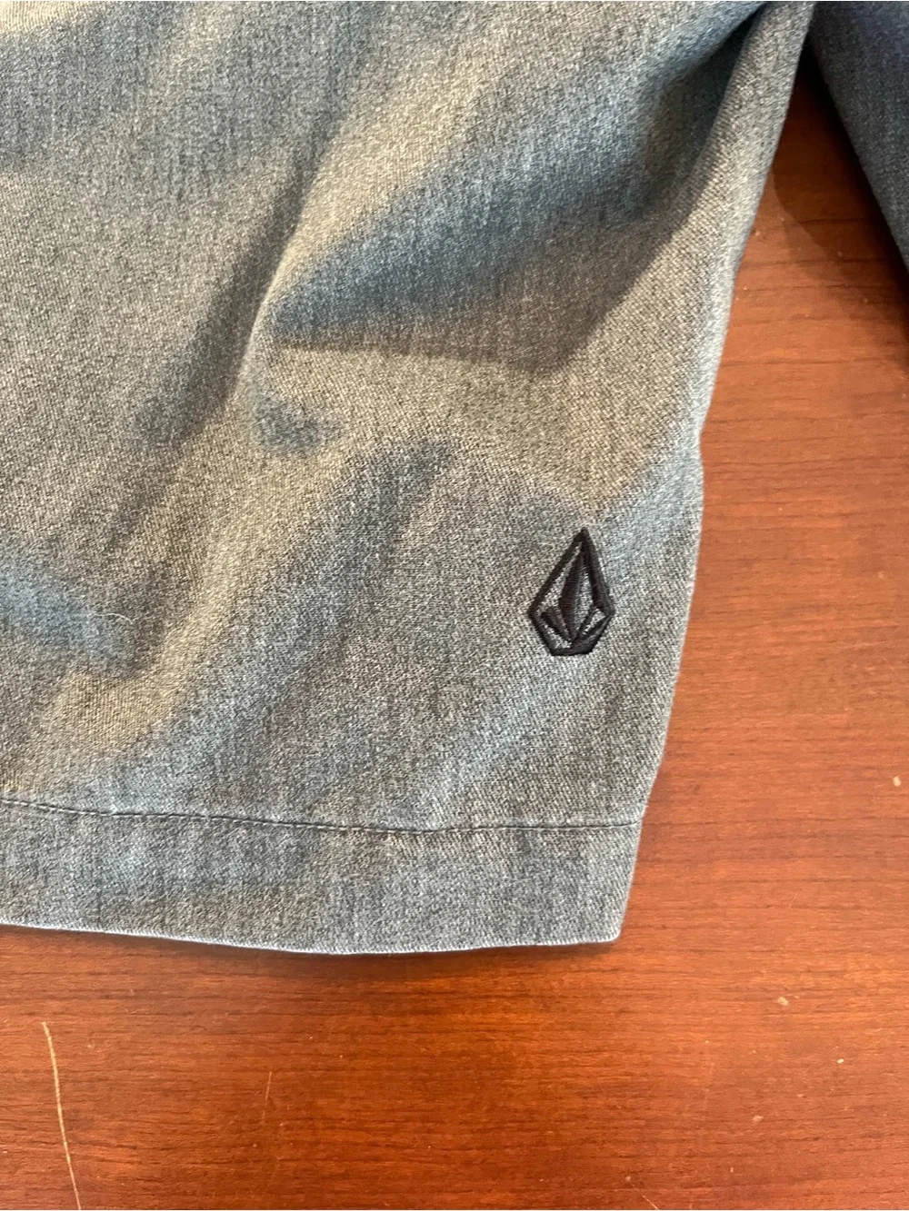 Volcom Frickin Modern Stretch Chino Shorts Men's 38 Gray REPREVE Recycled Skate